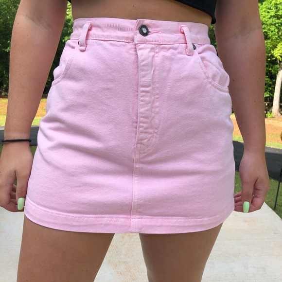 L.A. Gear Pants - Vintage L.A. Gear pink Denim skort.